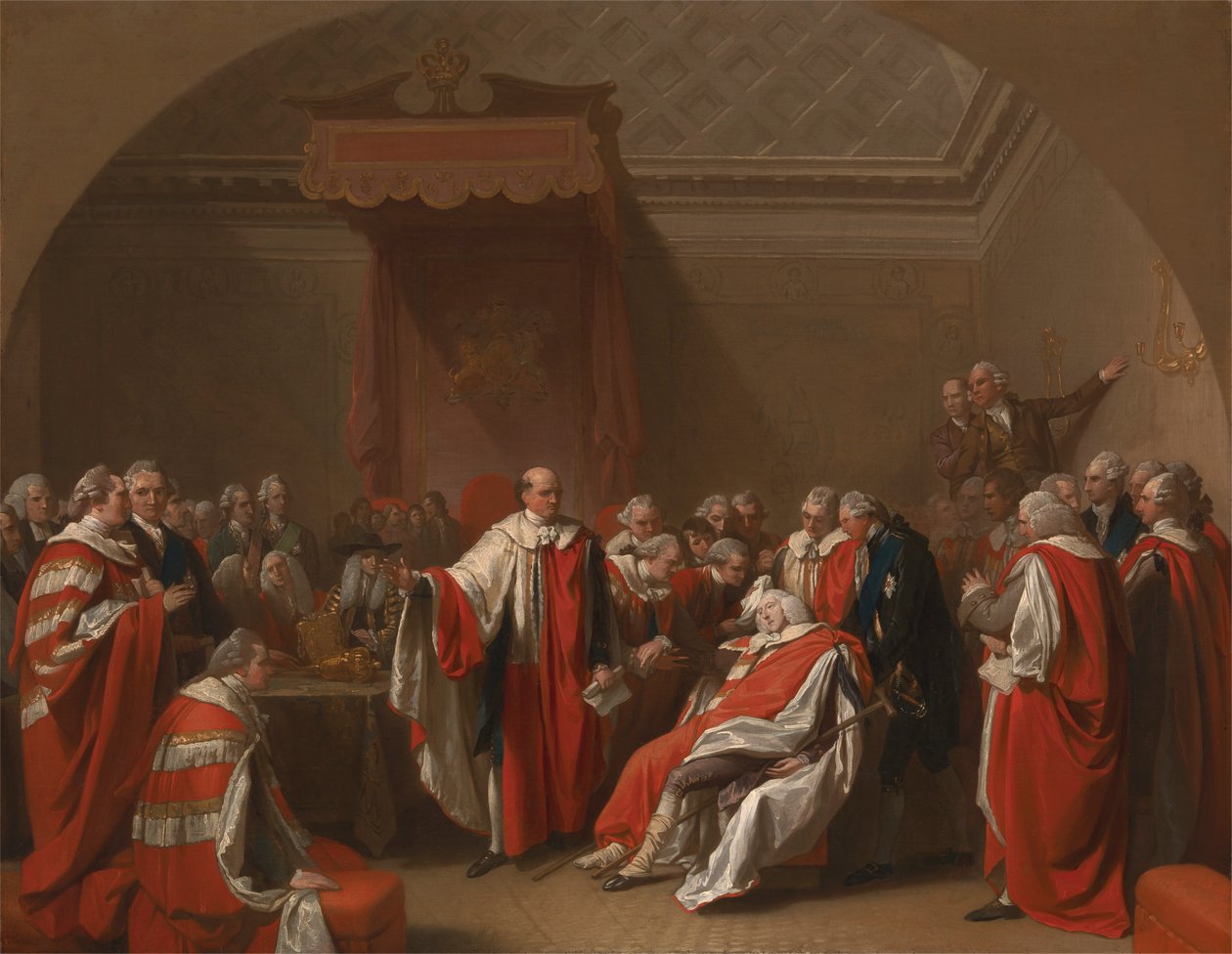 Der Tod von Chatham von Benjamin West