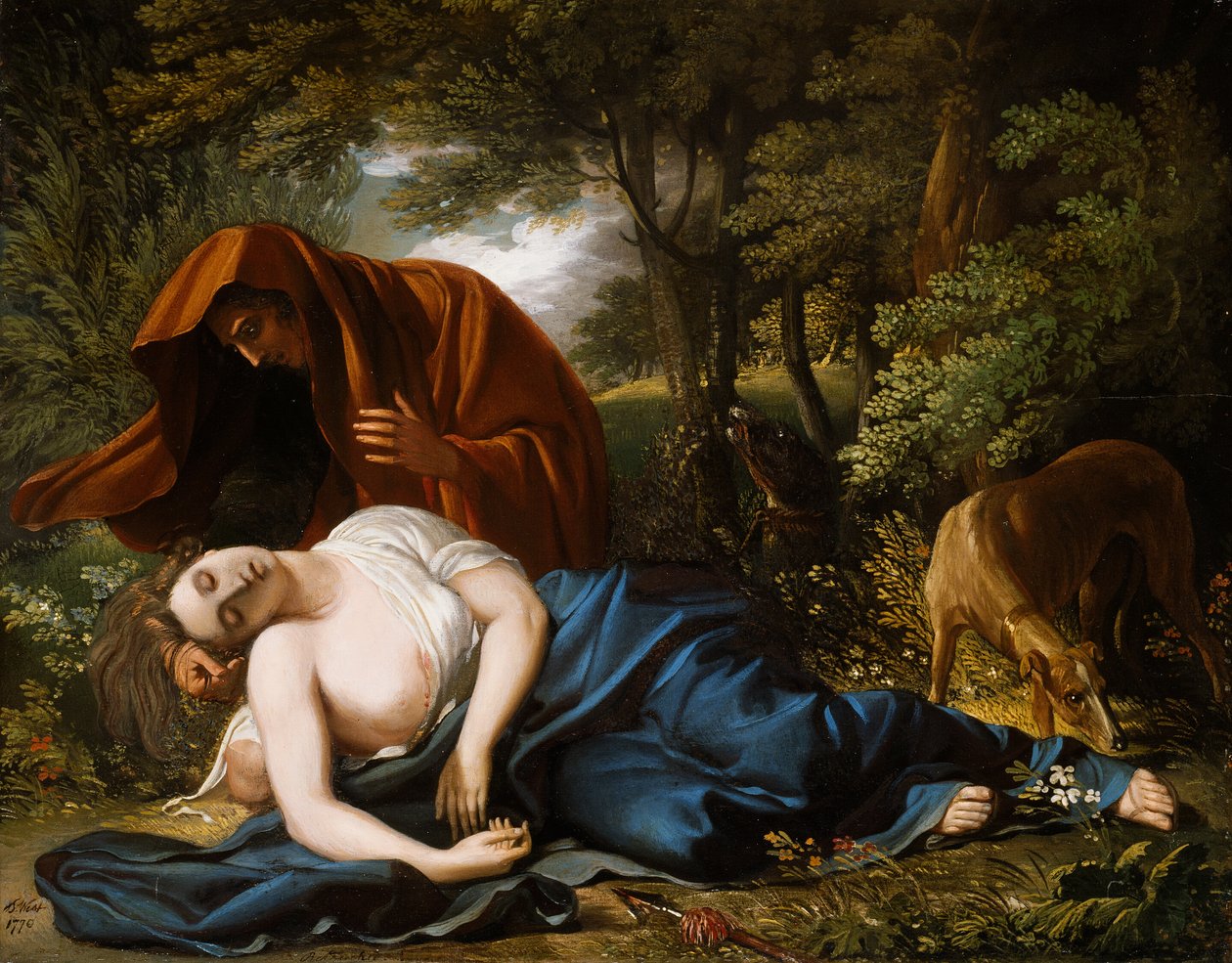 Der Tod von Procris von Benjamin West