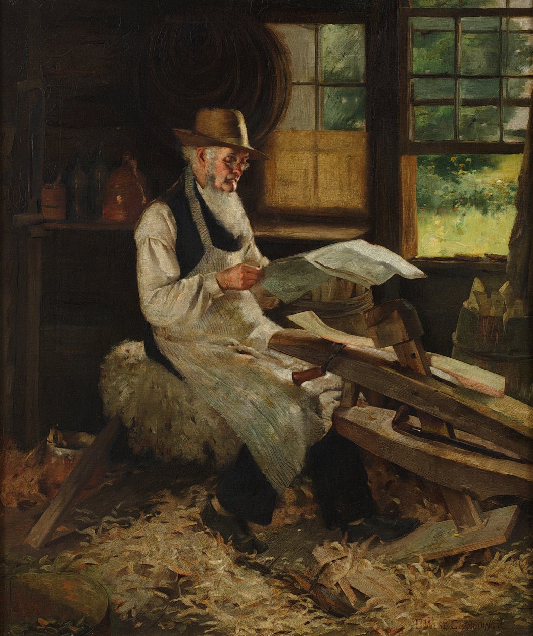 Ein müßiger Moment von Benjamin West Clinedinst