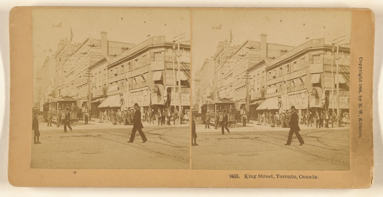 King Street, Toronto, Kanada von Benjamin West Kilburn