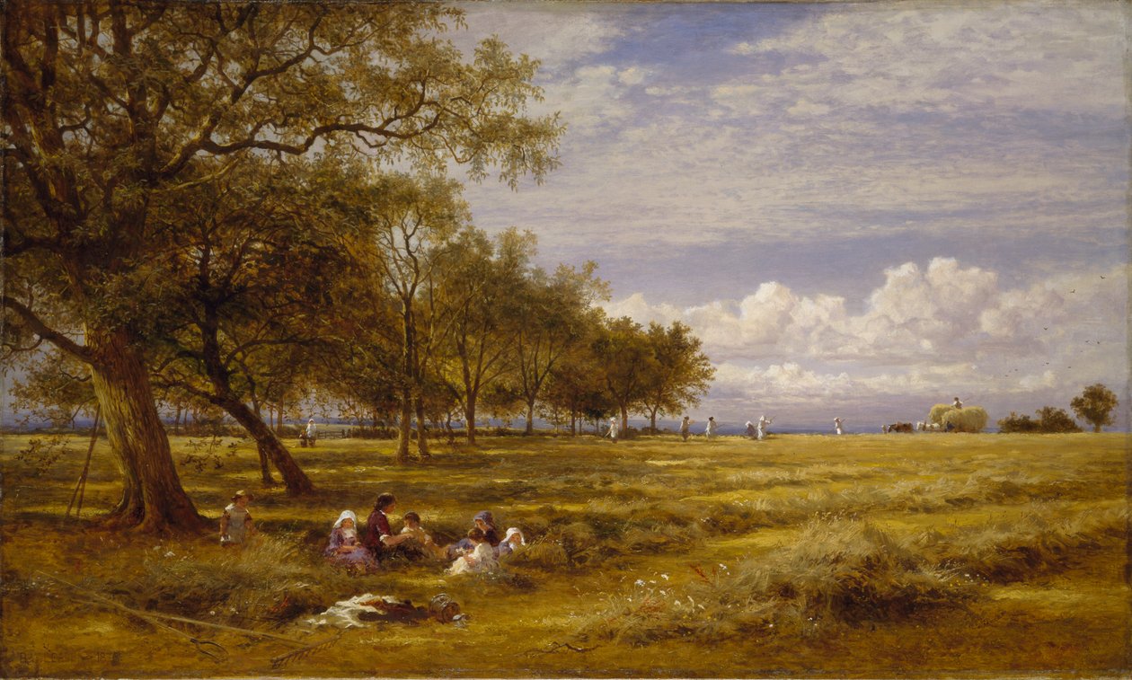 Ein englisches Heufeld, 1878 von Benjamin Williams Leader