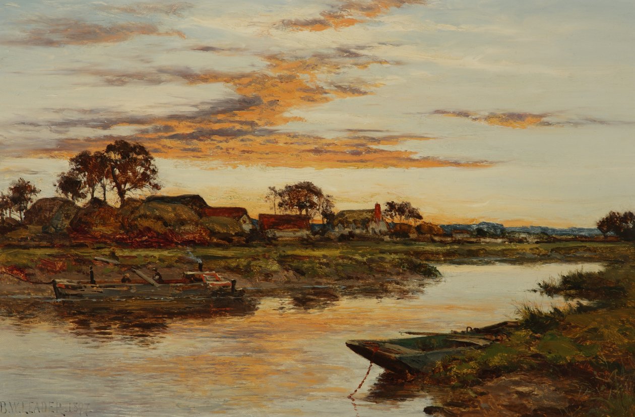 Abend am Severn, 1897 von Benjamin Williams Leader