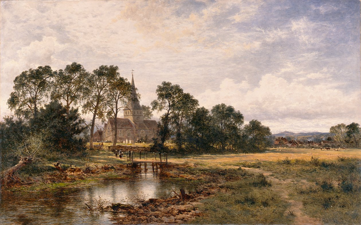 Shere Kirche, Surrey von Benjamin Williams Leader