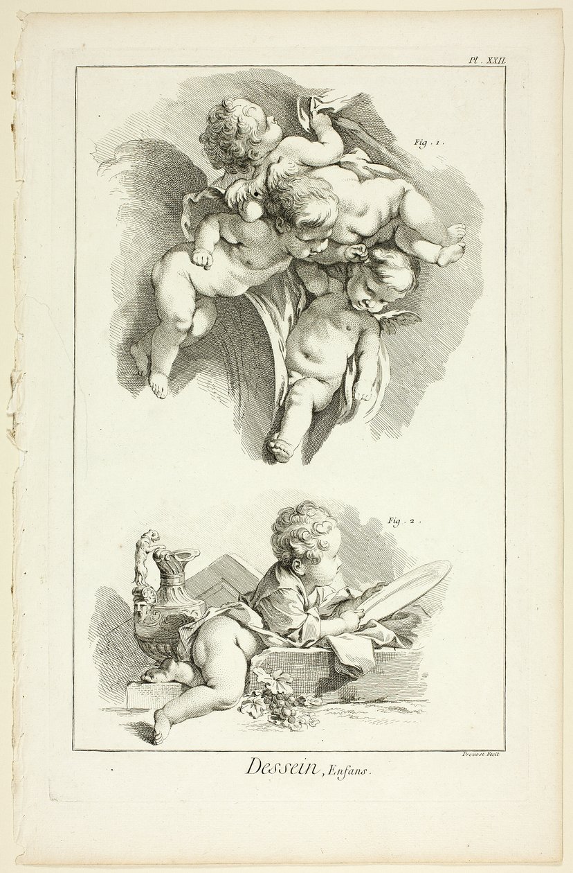 Entwurf: Kinder, aus Encyclopédie von Benoit Louis Prevost