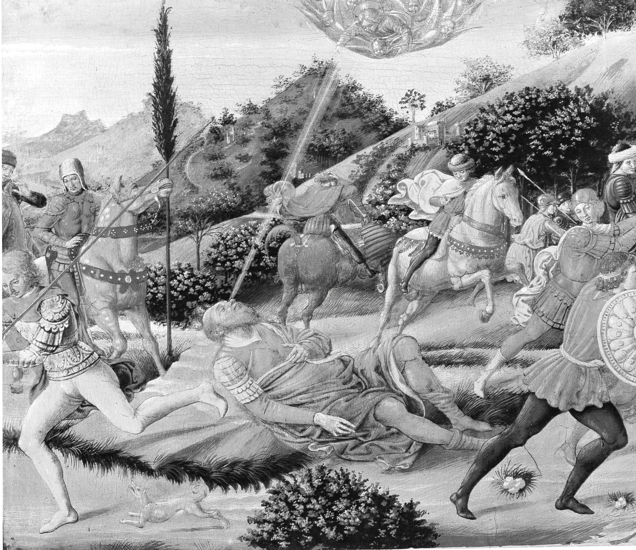 Die Bekehrung des Heiligen Paulus von Benozzo Gozzoli