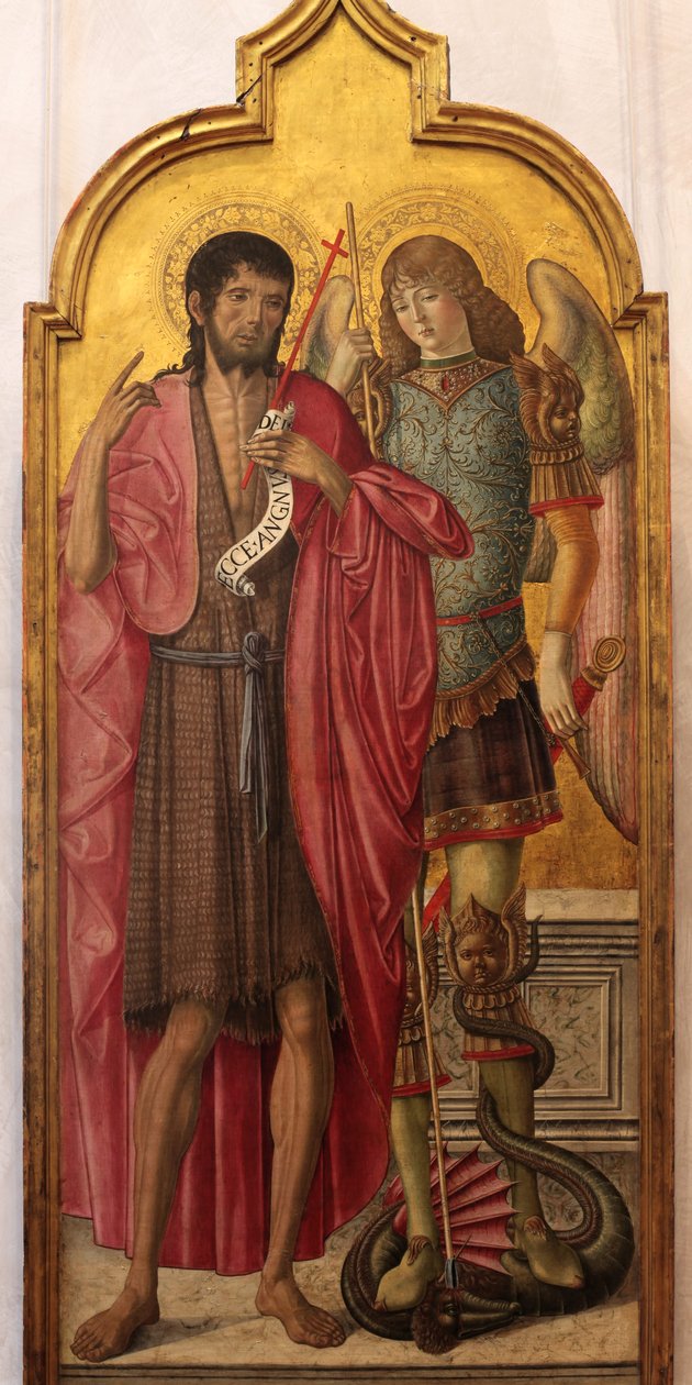 Heiliger Johannes der Täufer und Heiliger Michael von Benvenuto di Giovanni
