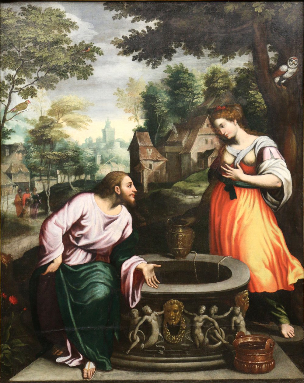 Jesus und die Samariterin von Benvenuto Tisi