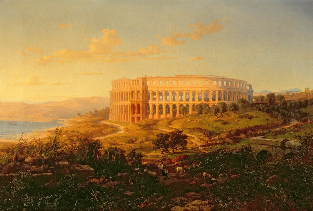 Die Arena in Pola von Bernard Friedler