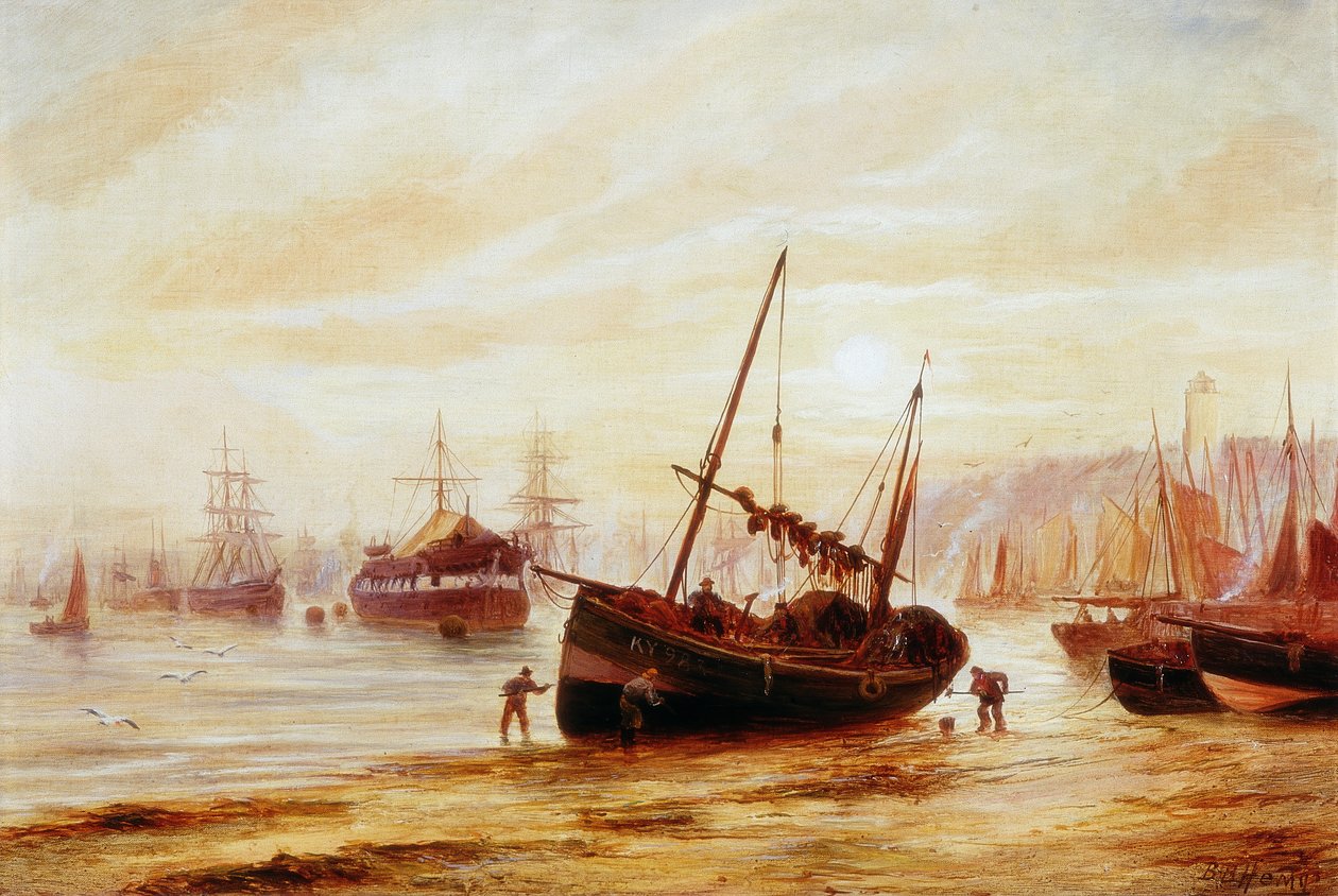 Meereslandschaft - Mündung des Tyne von Bernard Benedict Hemy