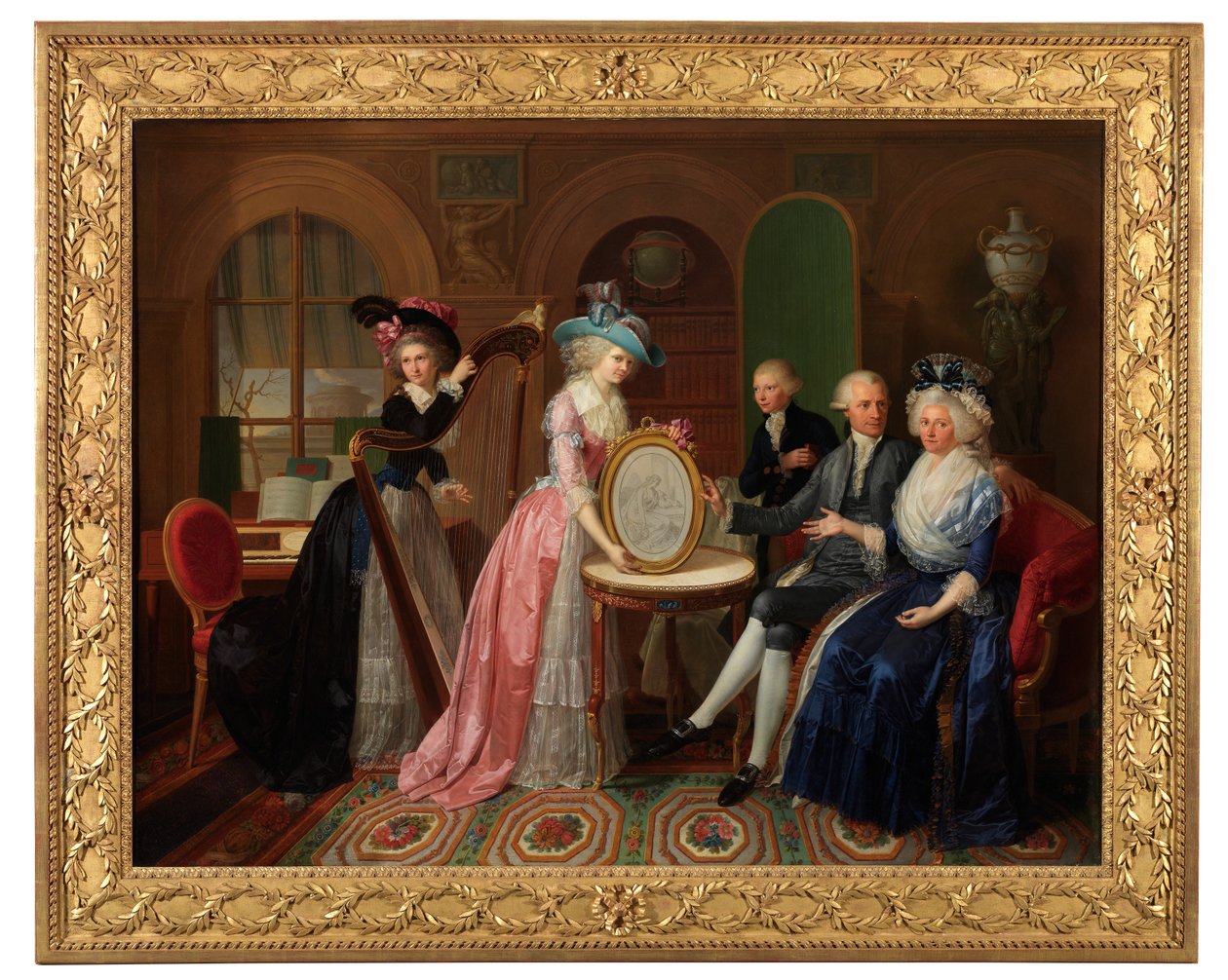 Porträt der Familie Villers von Bernard Duvivier