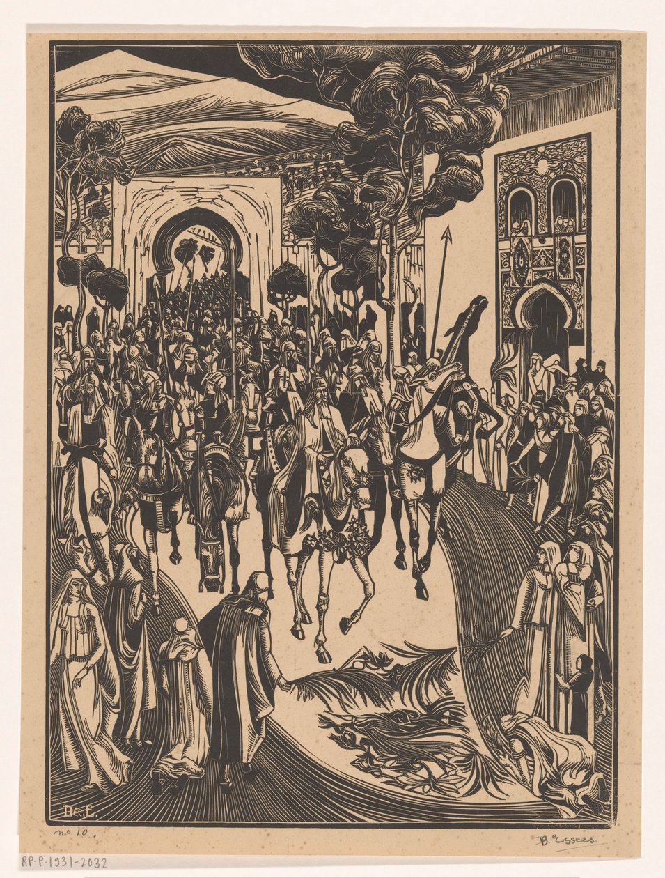 Einzug von Bernard Essers (signed by artist)