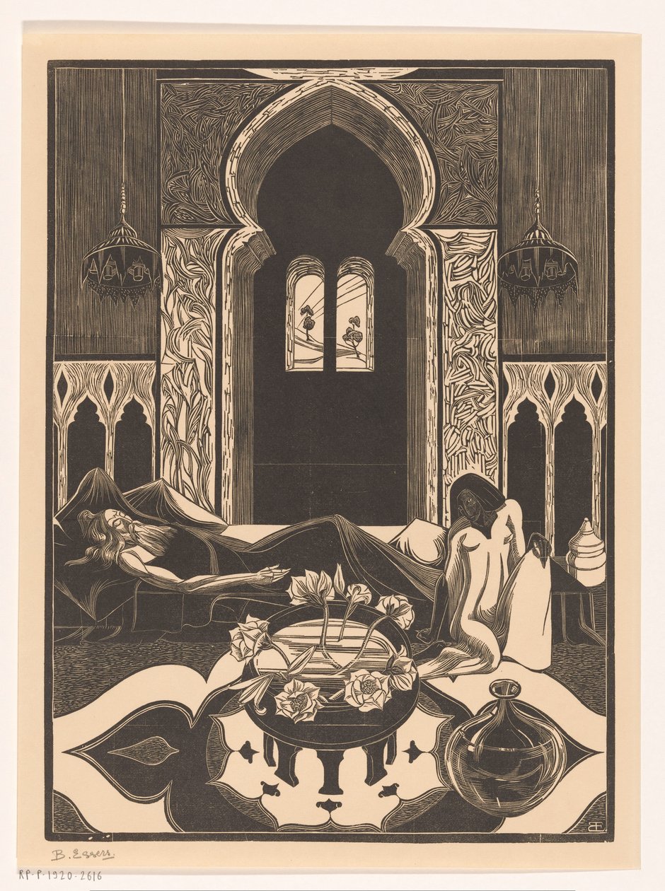 Wachende Frau von Bernard Essers (signed by artist)
