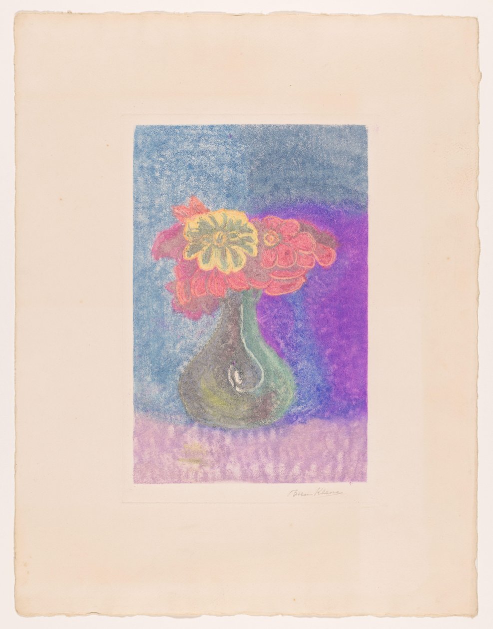 Vase mit Blumen von Bernard Klene (signed by artist)