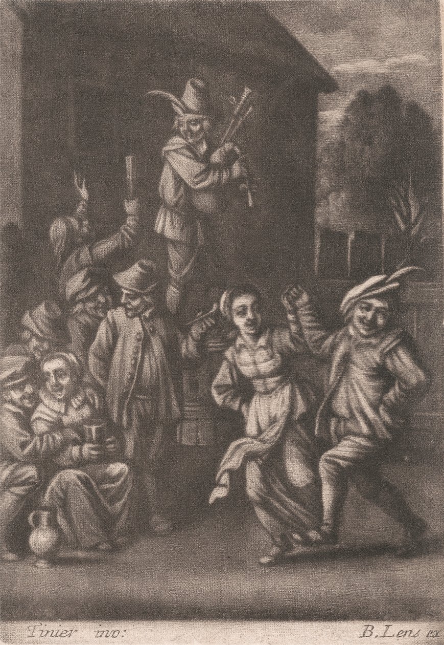Tanzende Bauern von Bernard Lens