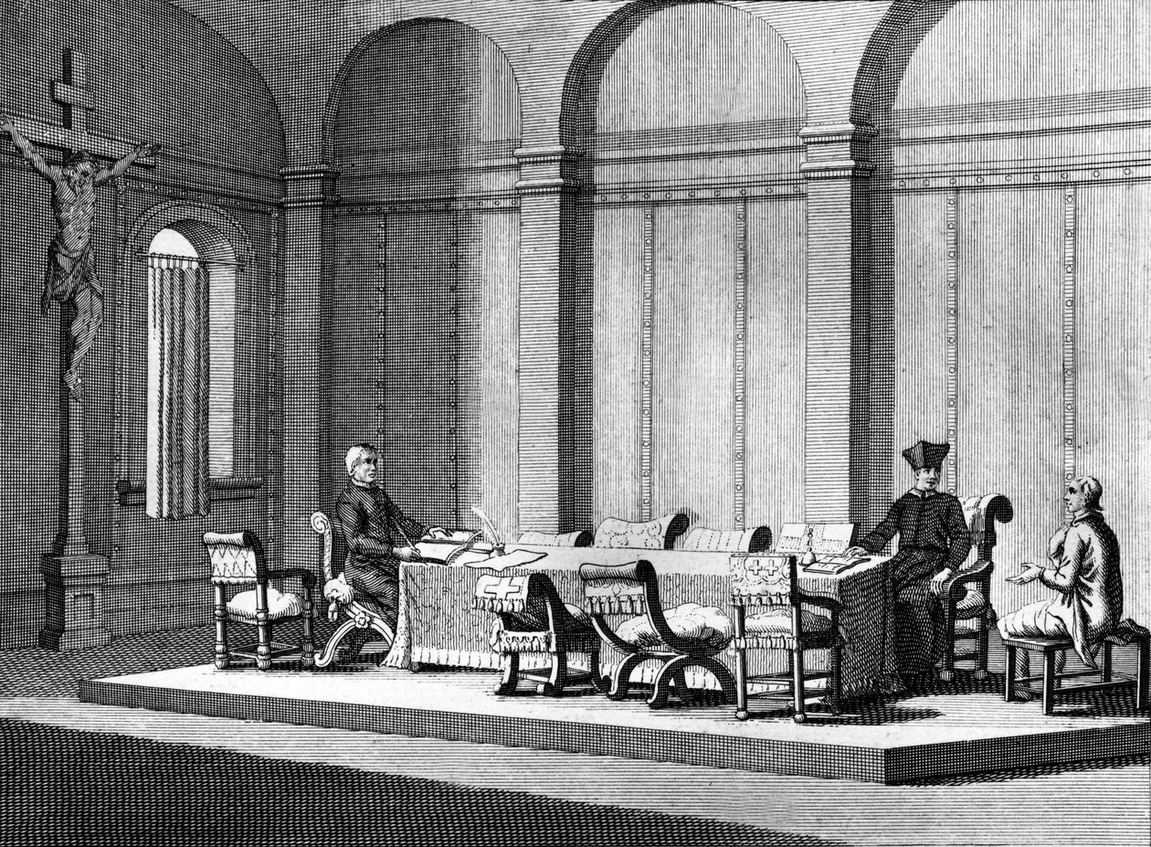 Der Raum der römischen Inquisition von Bernard Picart
