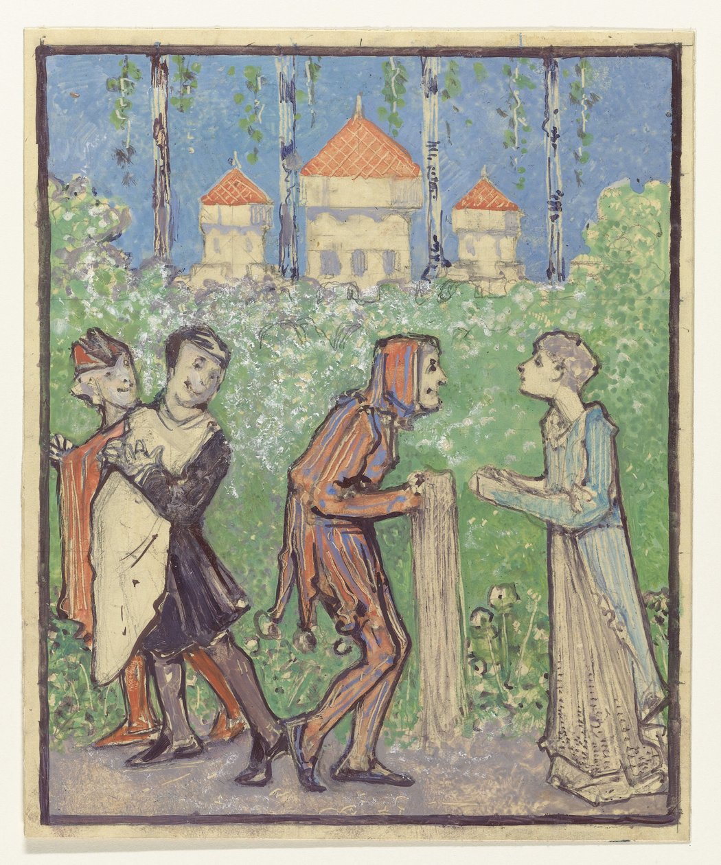 Vier Figuren von Bernard Willem Wierink