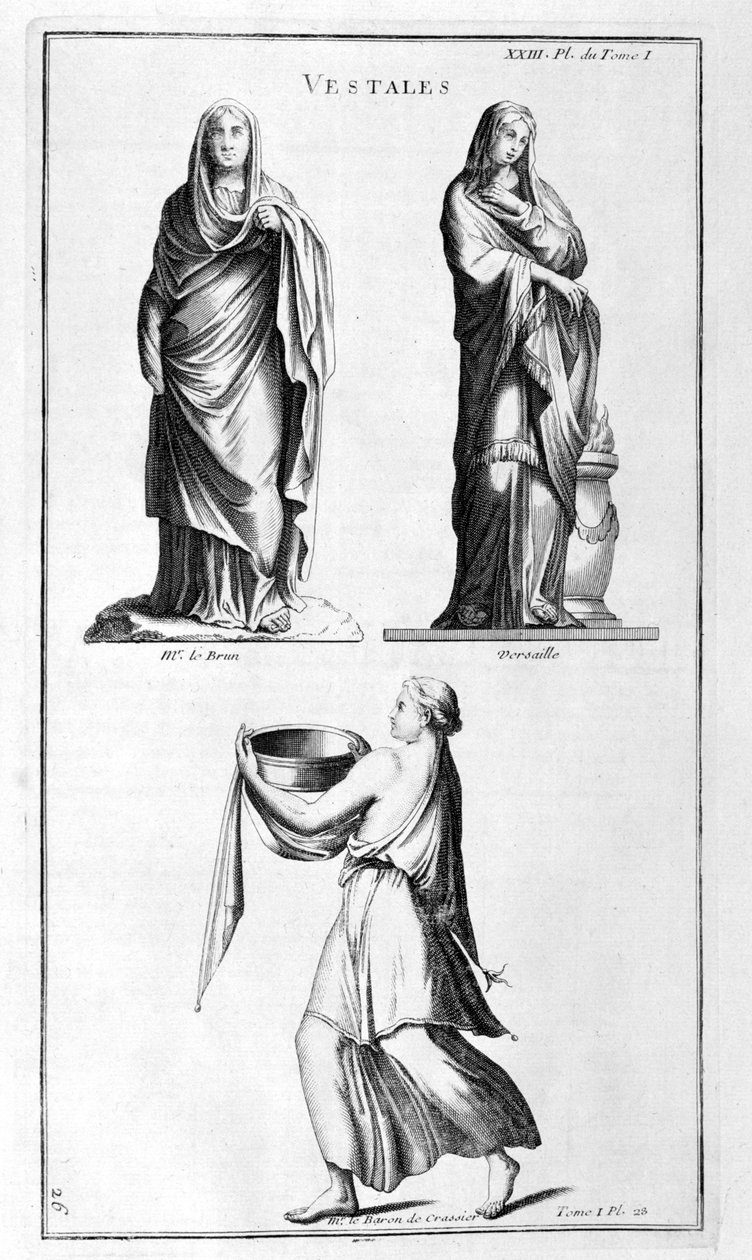 Vestal, 1747 von Bernard de Montfaucon
