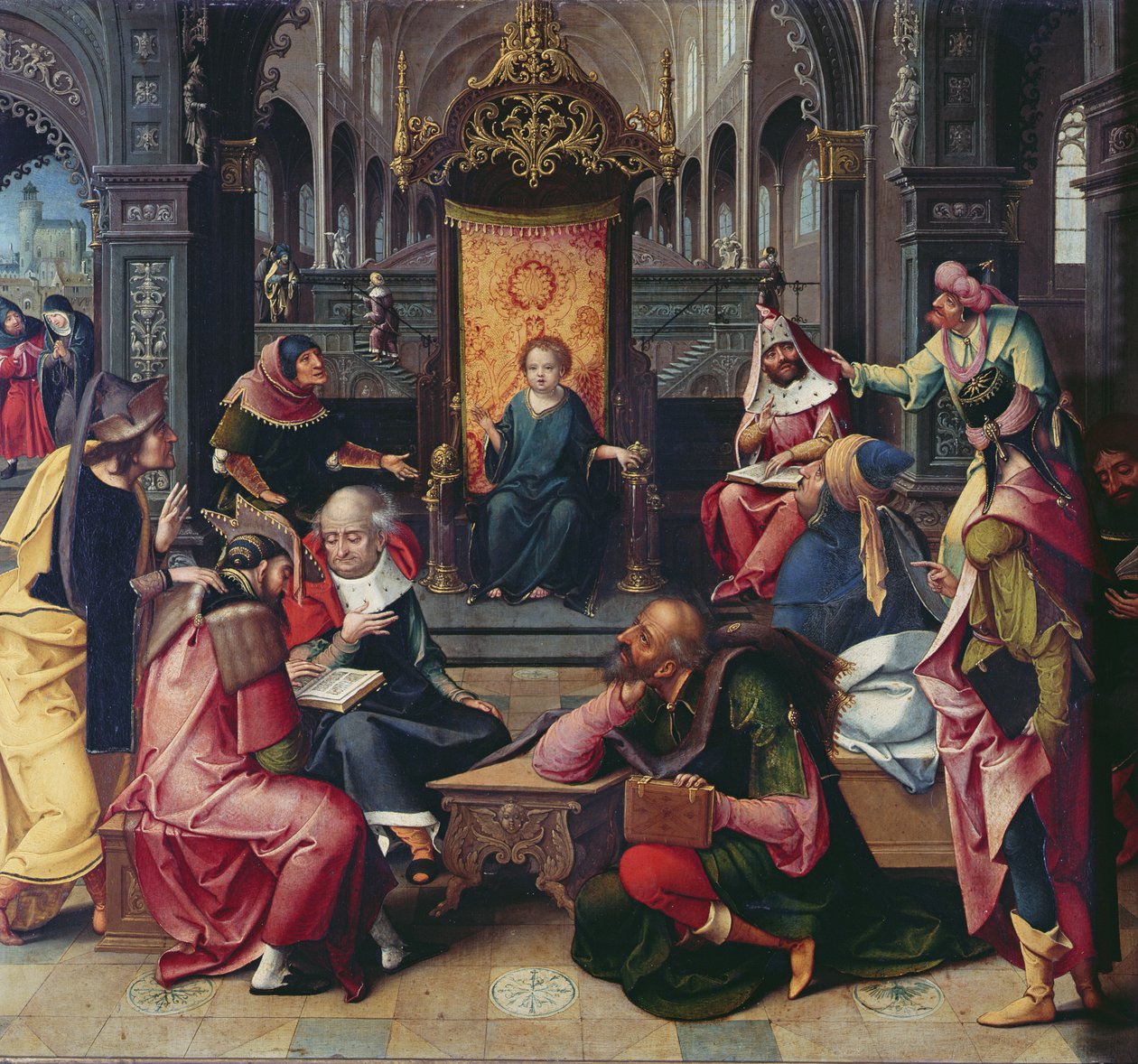 Christus im Tempel von Bernard van Orley