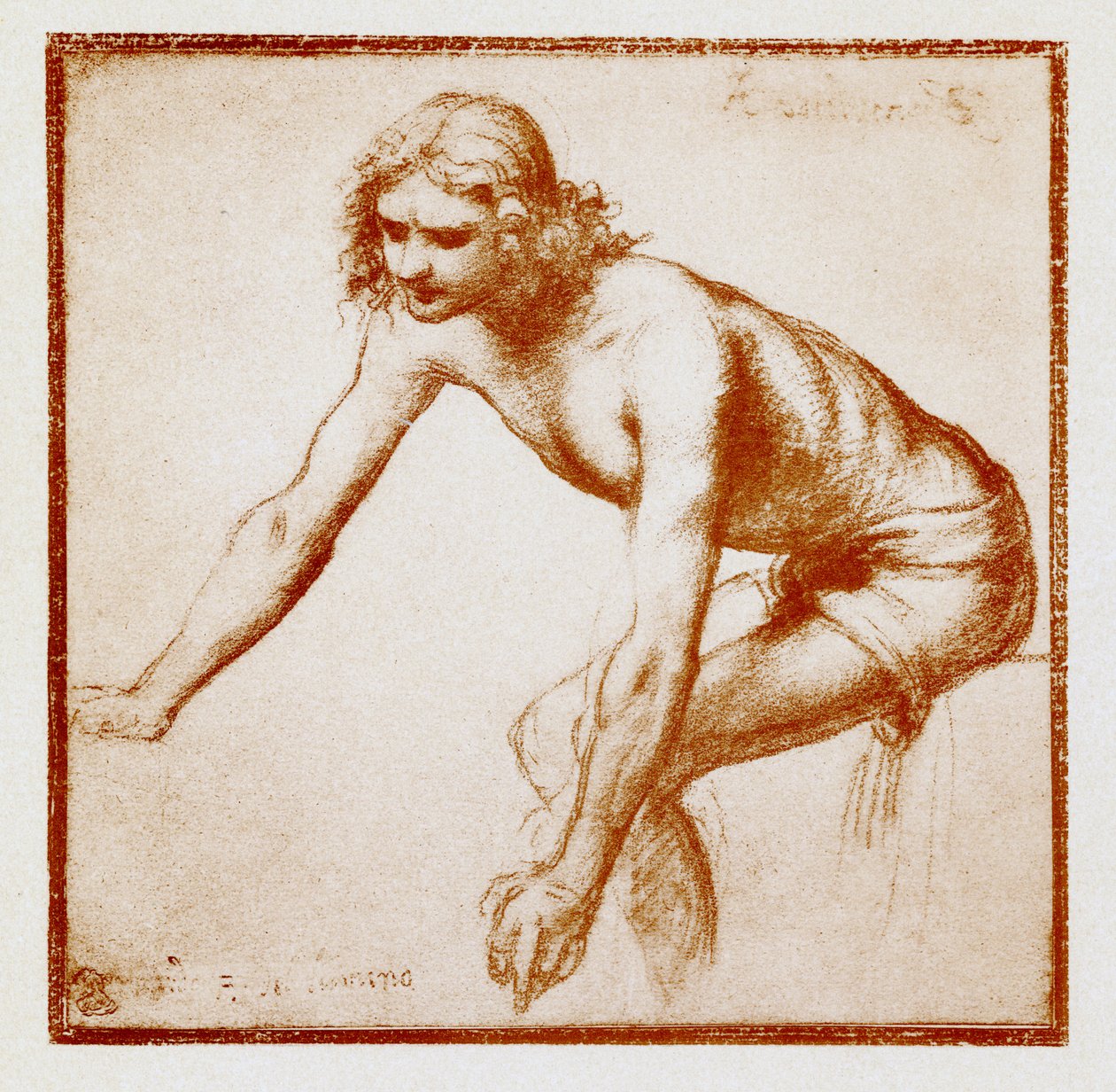 Figurenstudie eines jungen Mannes von Bernardino Luini