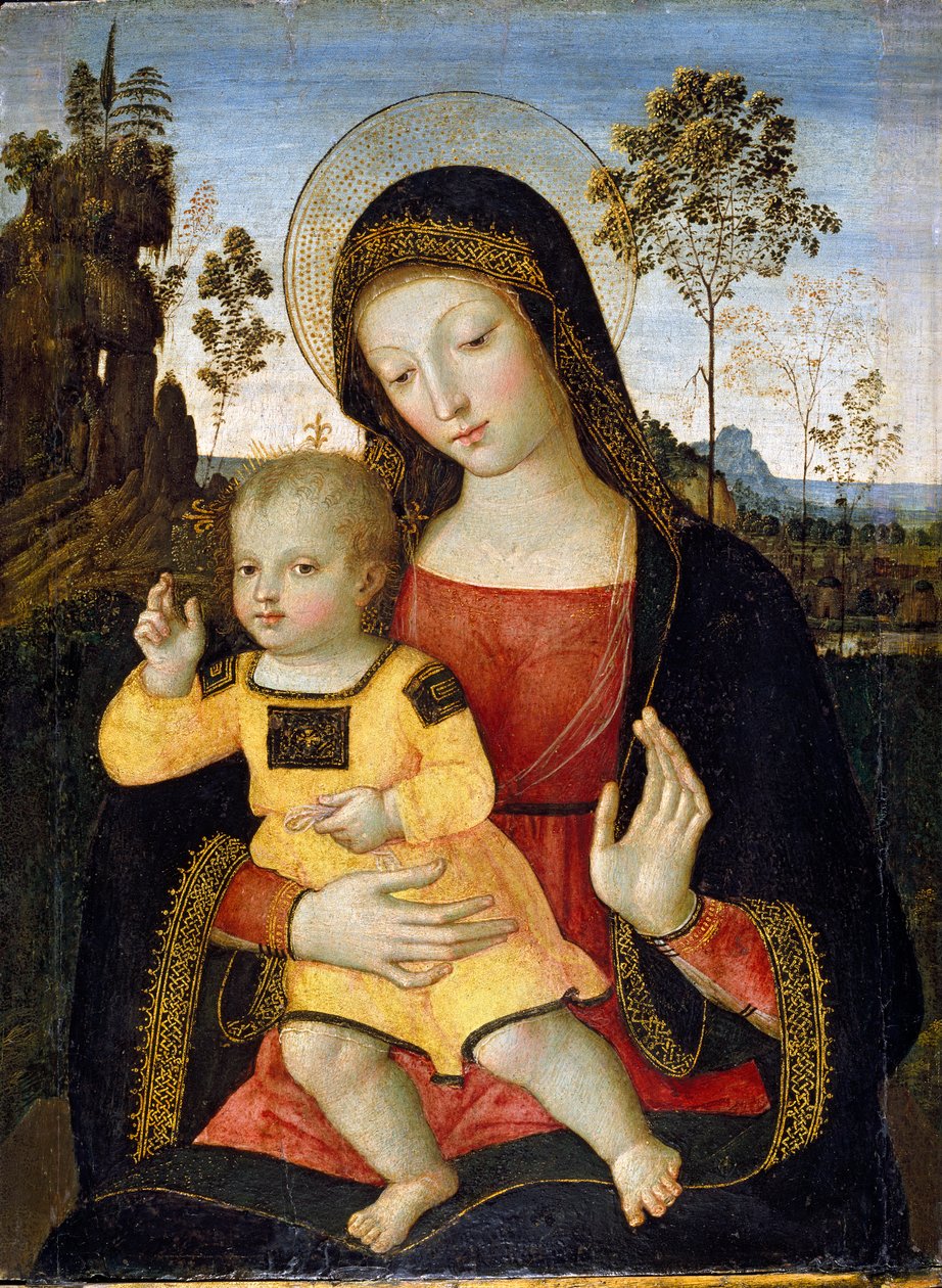 Die Jungfrau und das Kind von Bernardino Pinturicchio