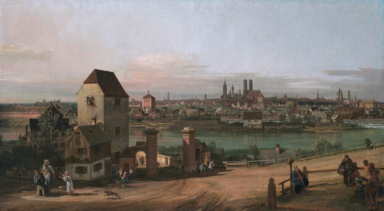 Ansicht von München von Bernardo Bellotto