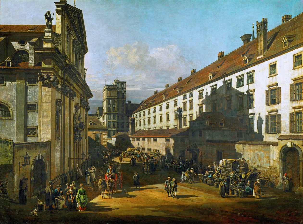 Die Dominikanerkirche in Wien von Bernardo Bellotto
