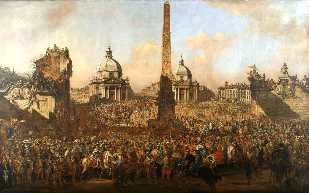Einzug von Jerzy Ossolinski in Rom von Bernardo Bellotto
