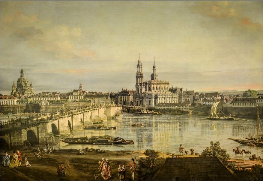 Altstadt von Dresden von Bernardo Bellotto