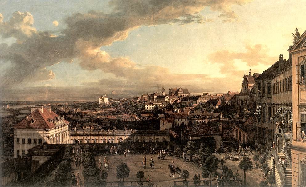 Blick auf Warschau vom Königspalast von Bernardo Bellotto