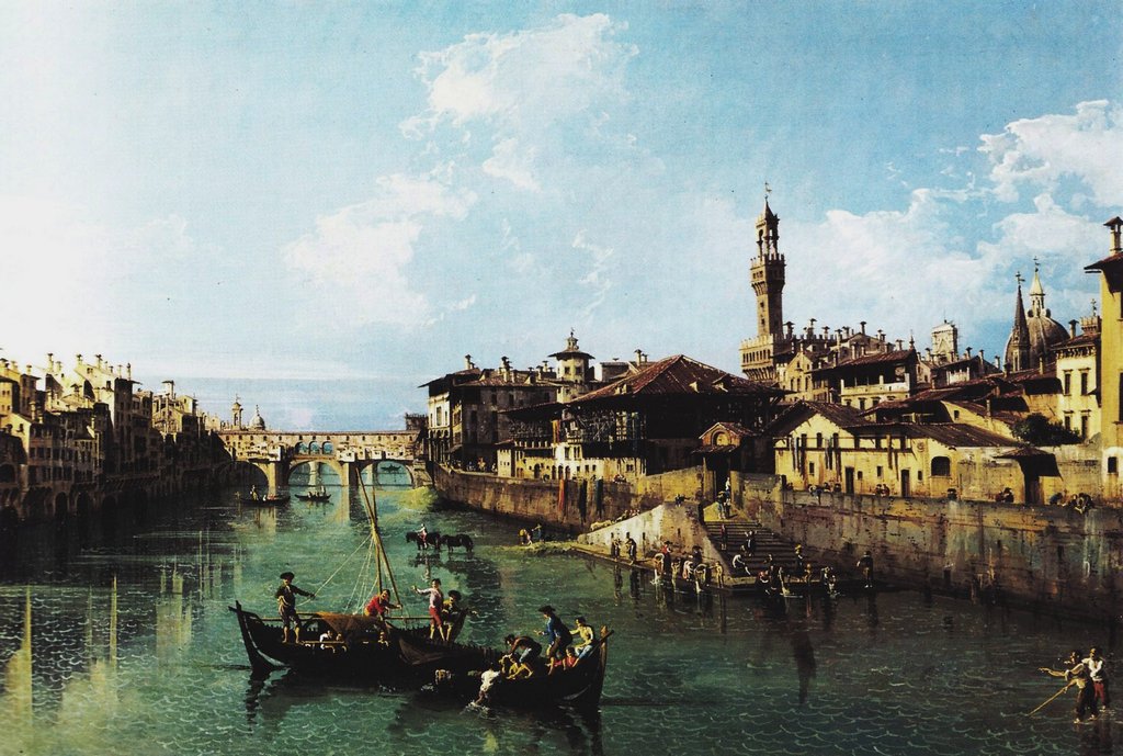 Der Platz von Arno, private Sammlung von Bernardo Bellotto