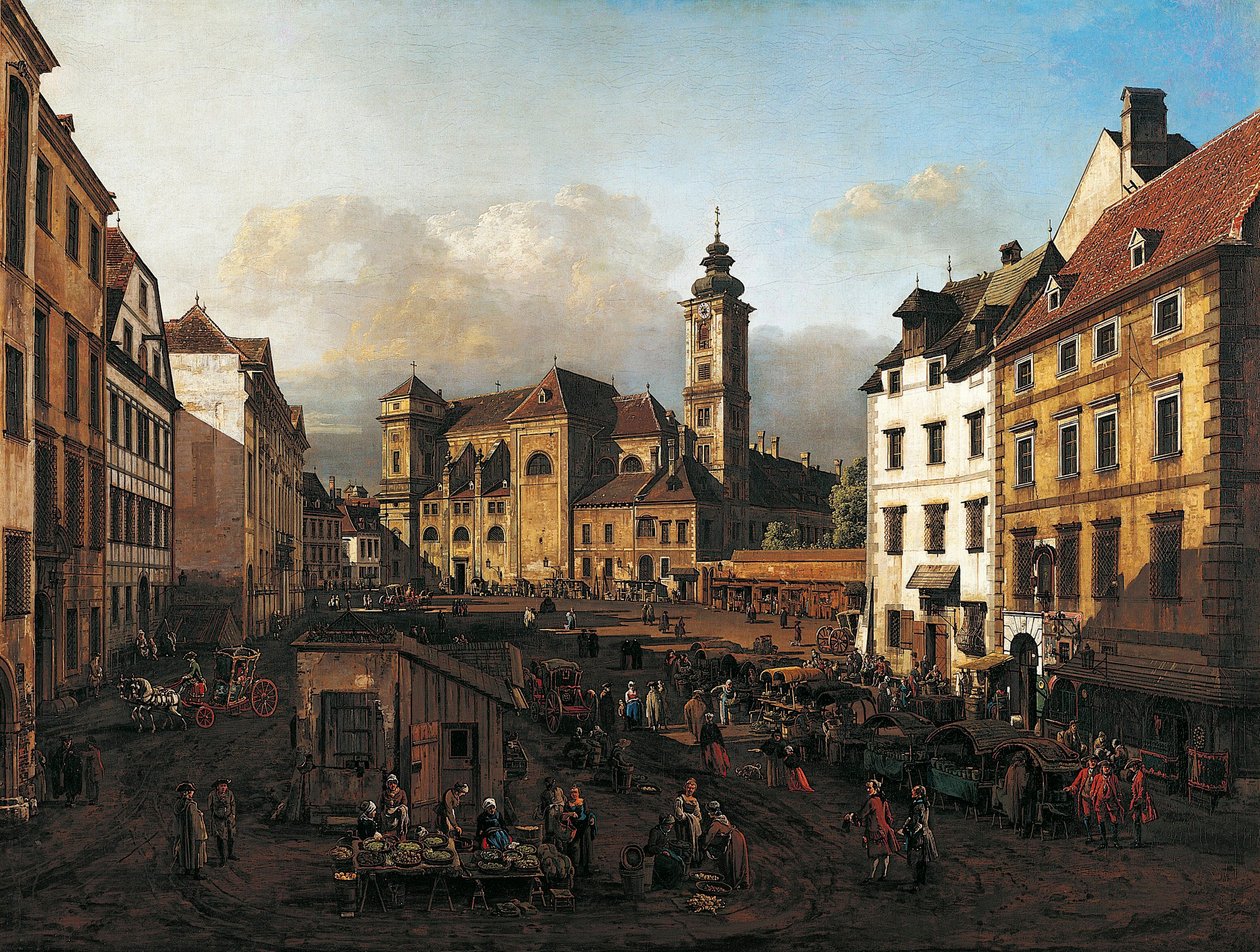 Freyung-Platz von Südosten von Bernardo Bellotto