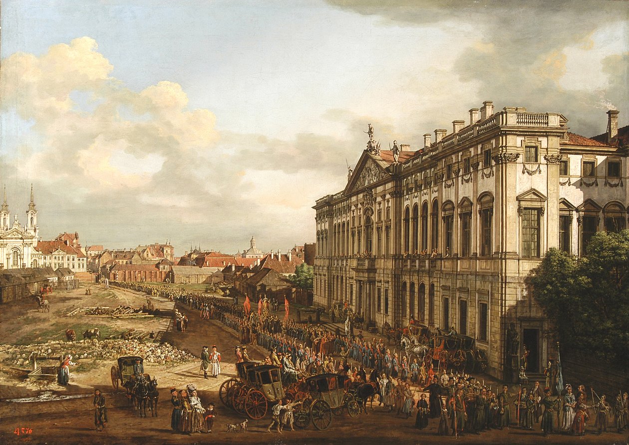 Der Commonwealth-Palast (Krasiski-Palast) von Bernardo Bellotto