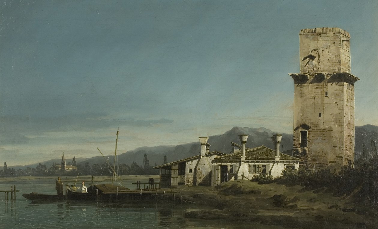 Der Turm von Marghera von Bernardo Bellotto