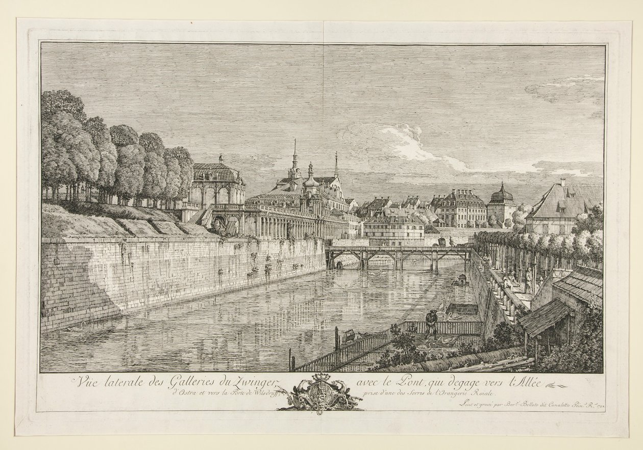Ansicht des Zwingers, Dresden von Bernardo Bellotto