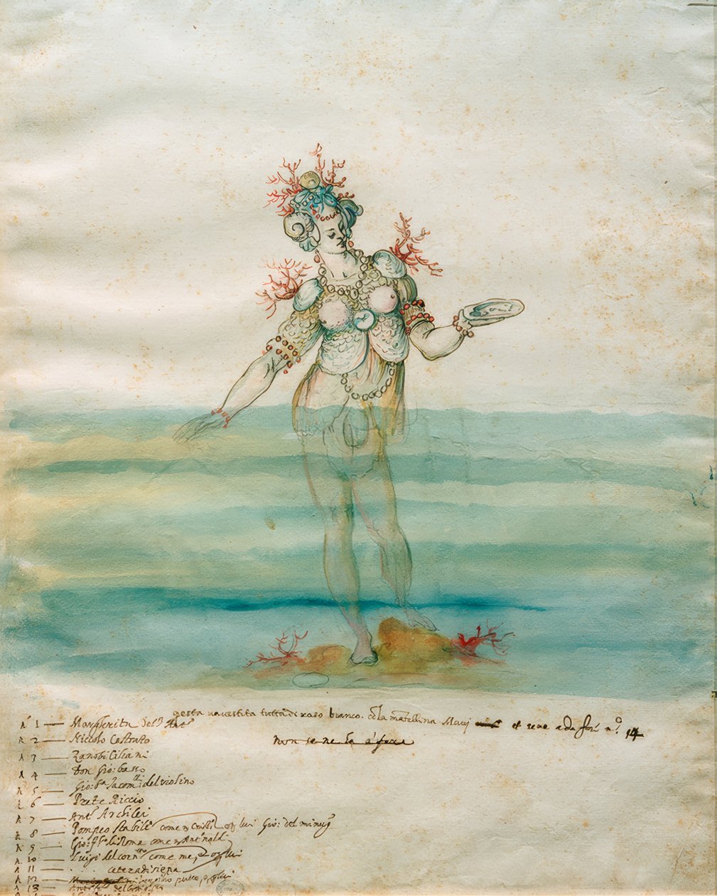 Meeresnymphe von Bernardo Buontalenti