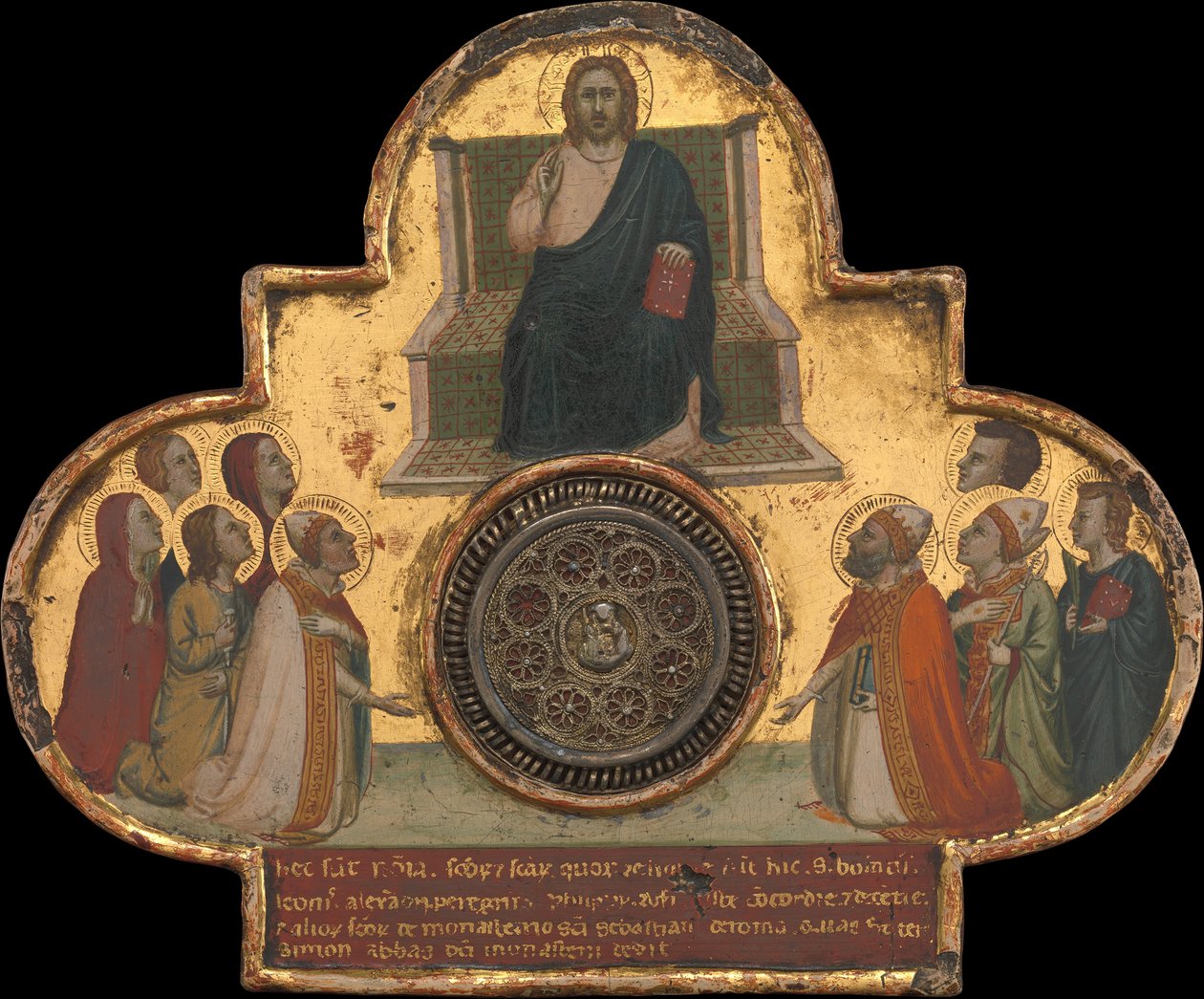 Christus auf dem Thron mit Heiligen von Bernardo Daddi