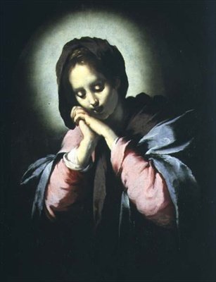 Madonna in Anbetung von Bernardo Strozzi