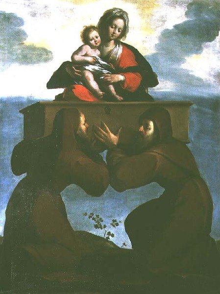 Die Erscheinung der Madonna Odigitria von Bernardo Strozzi