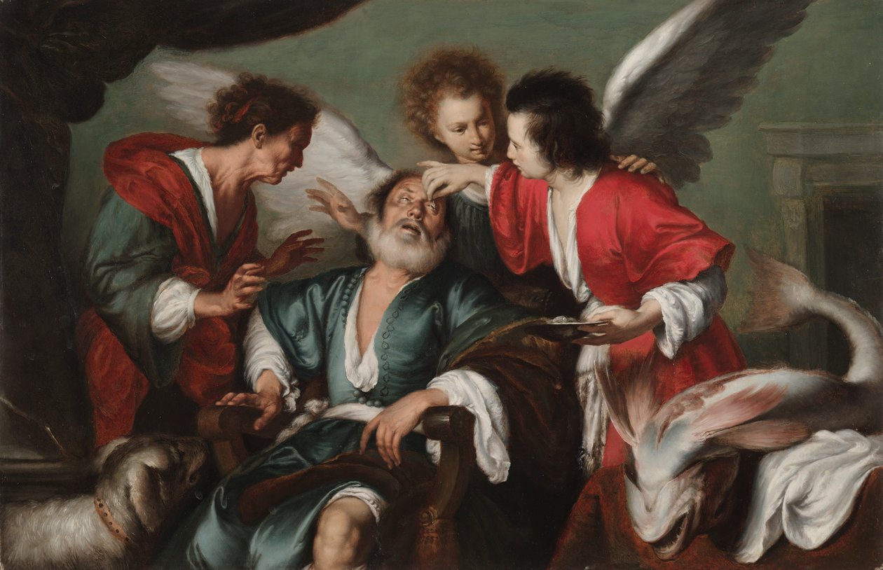 Die Heilung des Tobit, ca. 1625 von Bernardo Strozzi