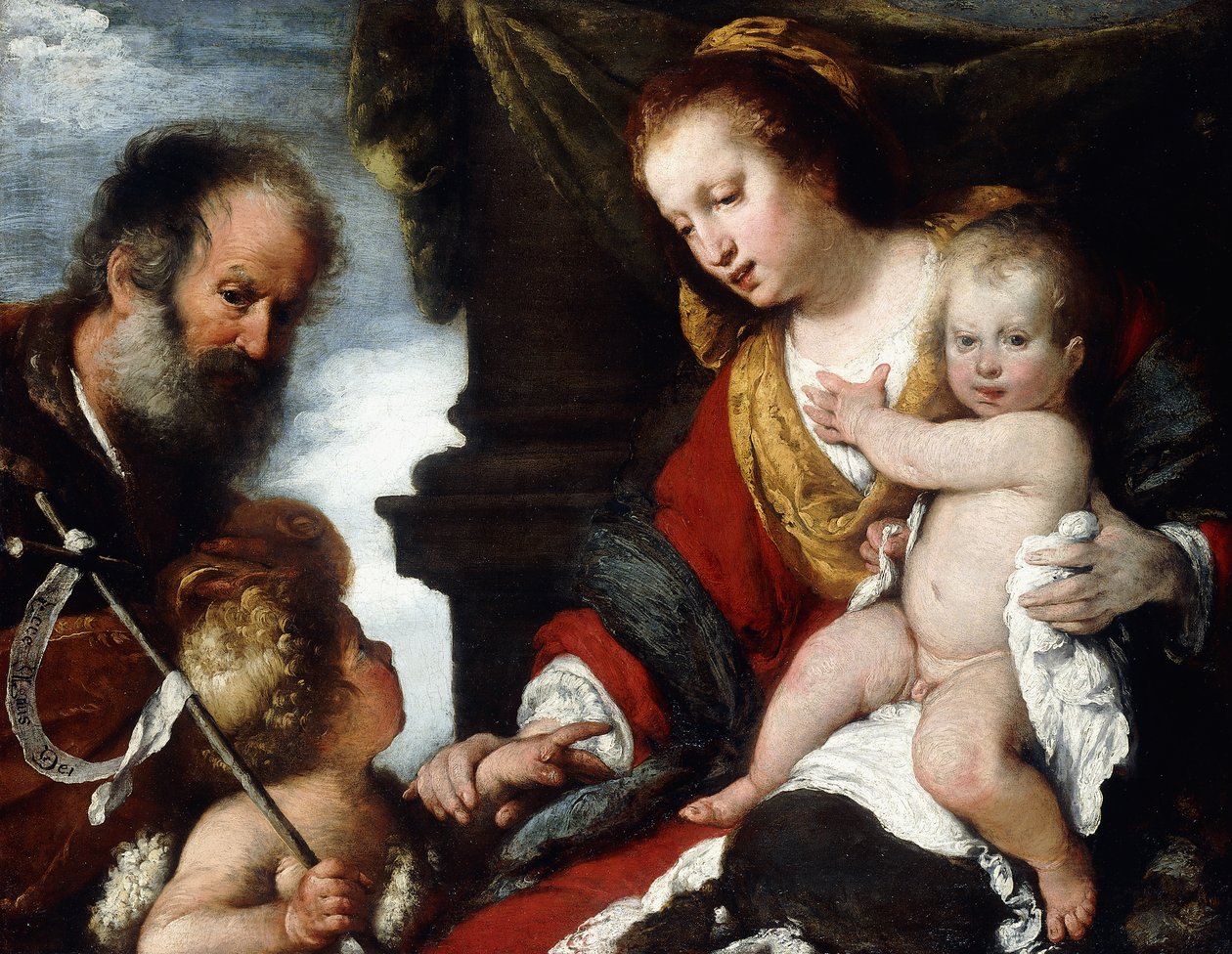 Die Heilige Familie mit dem kleinen St. von Bernardo Strozzi