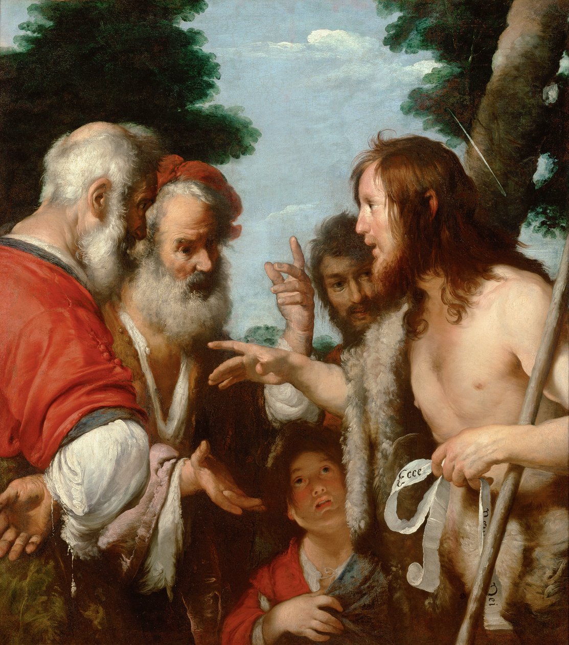 Die Predigt des Heiligen Johannes des Täufers von Bernardo Strozzi