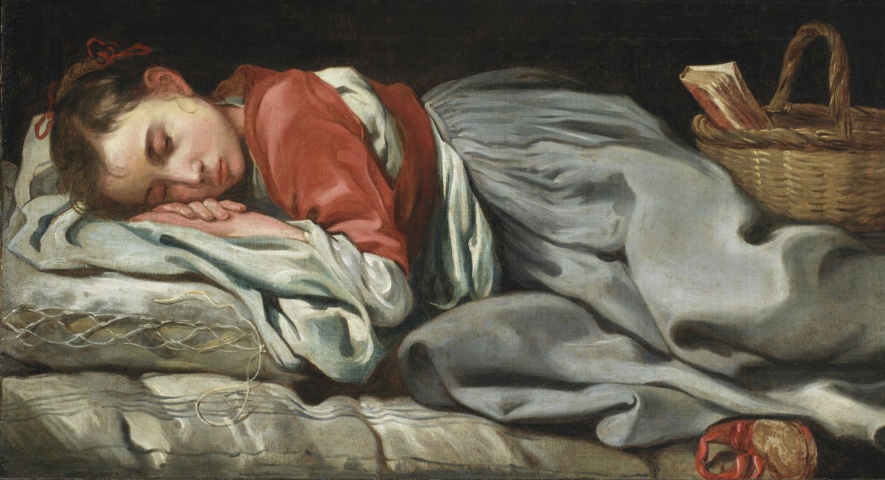 Schlafendes Mädchen von Bernardt Keil or Keyl