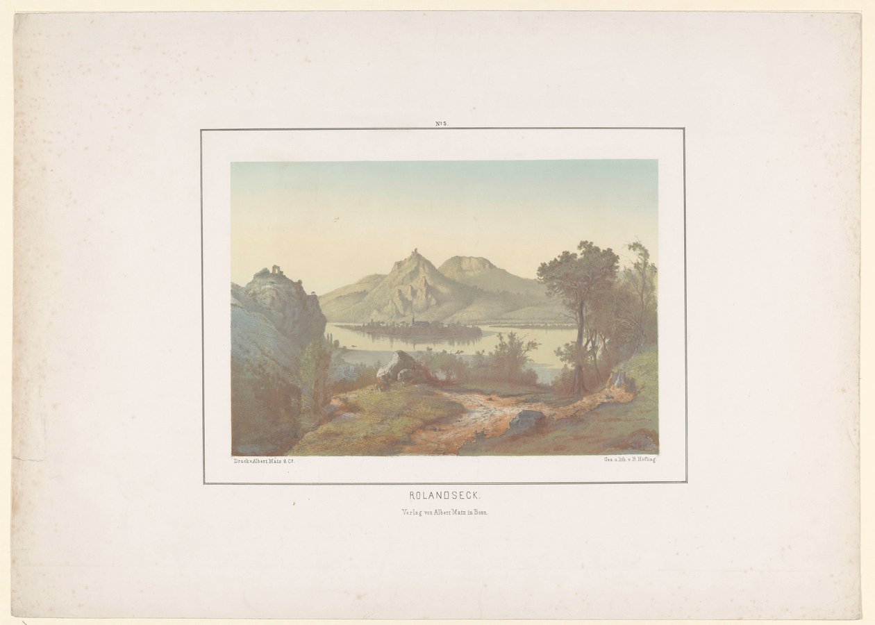 Blick auf Rolandseck von Bernhard Höfling