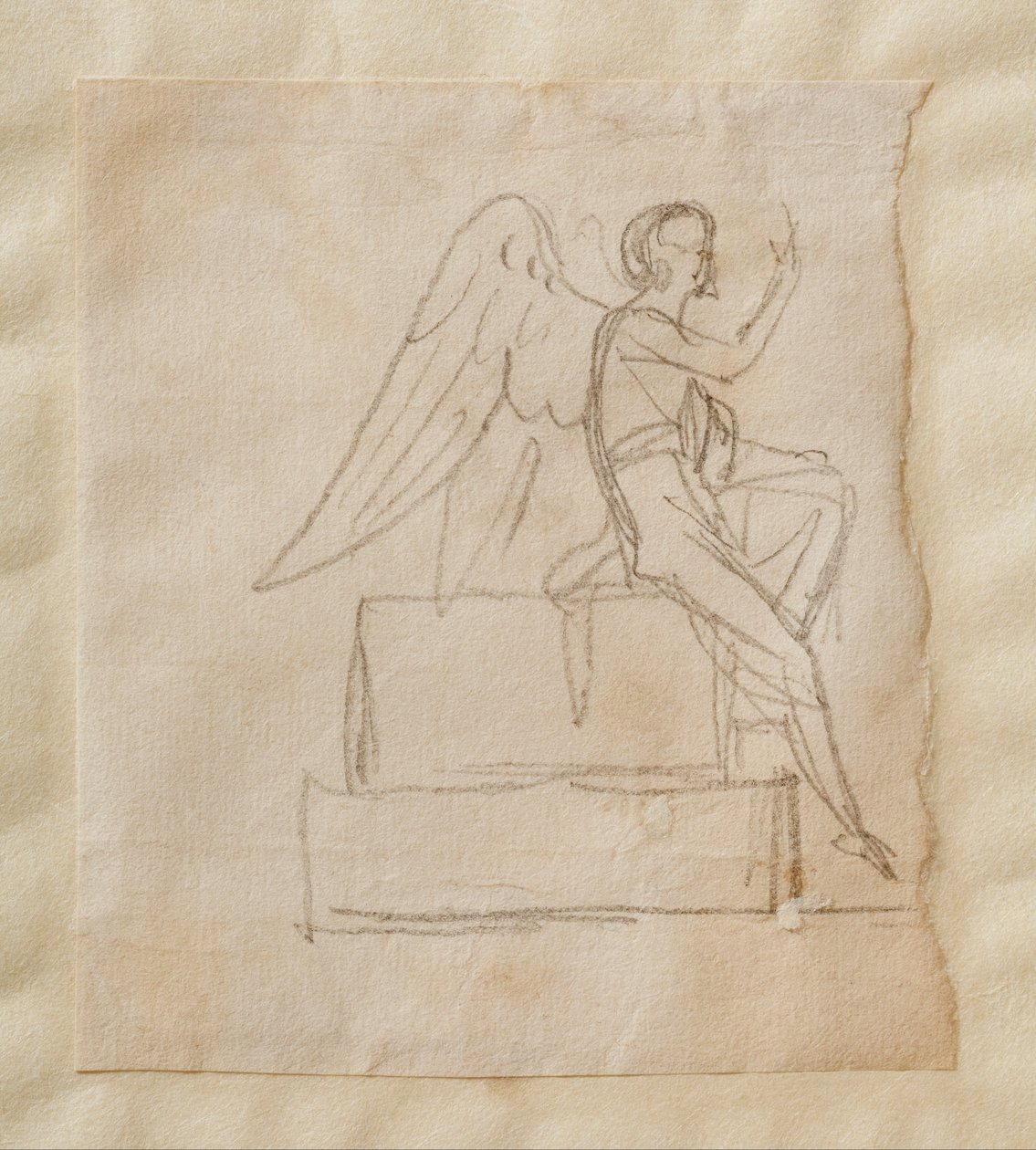 Der Engel auf dem Sarkophag Christi von Bertel Thorvaldsen