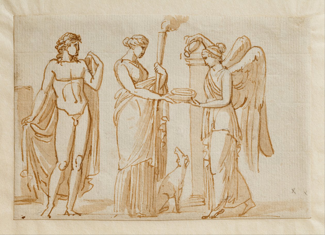 Bacchus, Diana und Sieg (?) von Bertel Thorvaldsen