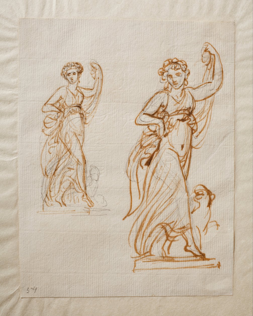 Tanzendes Mädchen (Ariadne?) mit einem Panther von Bertel Thorvaldsen
