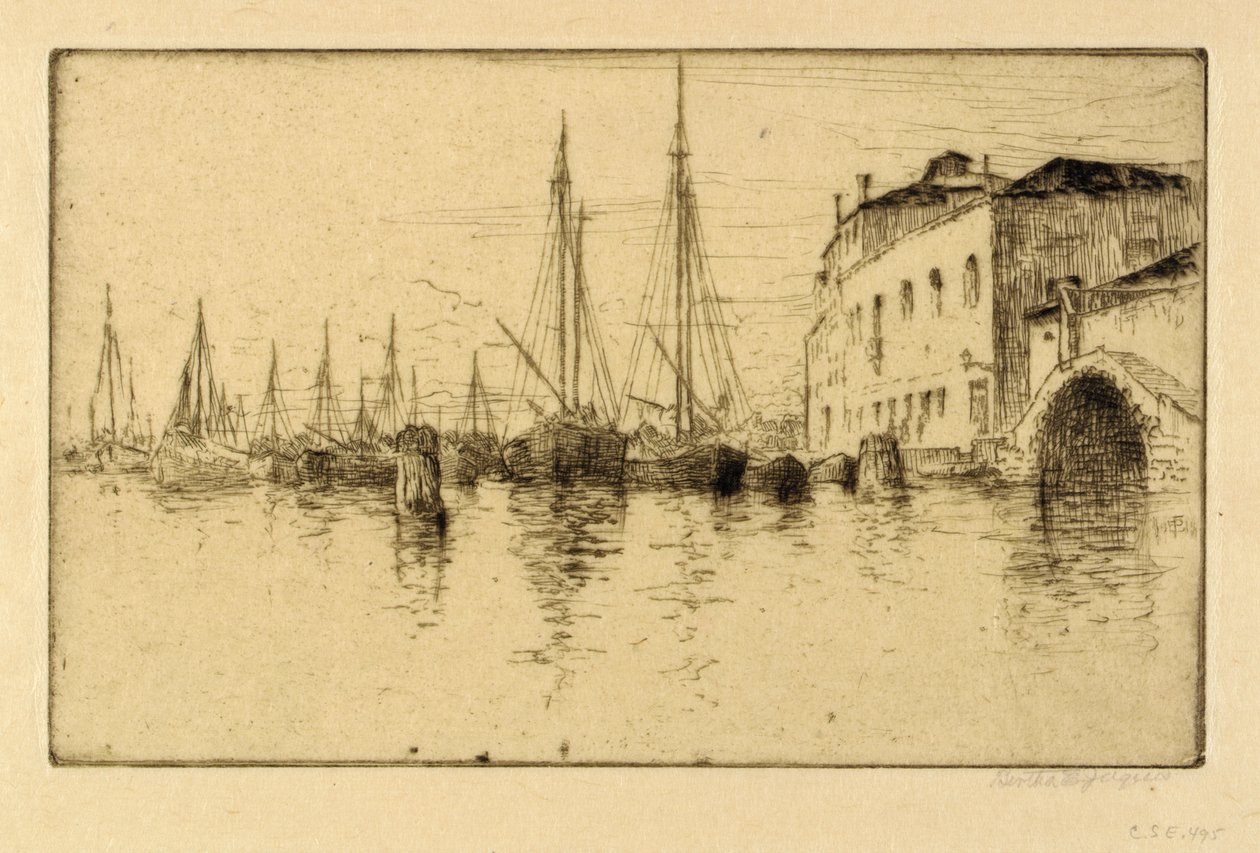 Entlang der Giudecca, Venedig von Bertha E. Jaques
