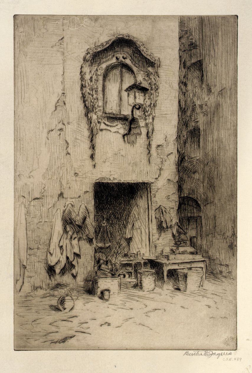 Lumpensammlerladen, Florenz von Bertha E. Jaques