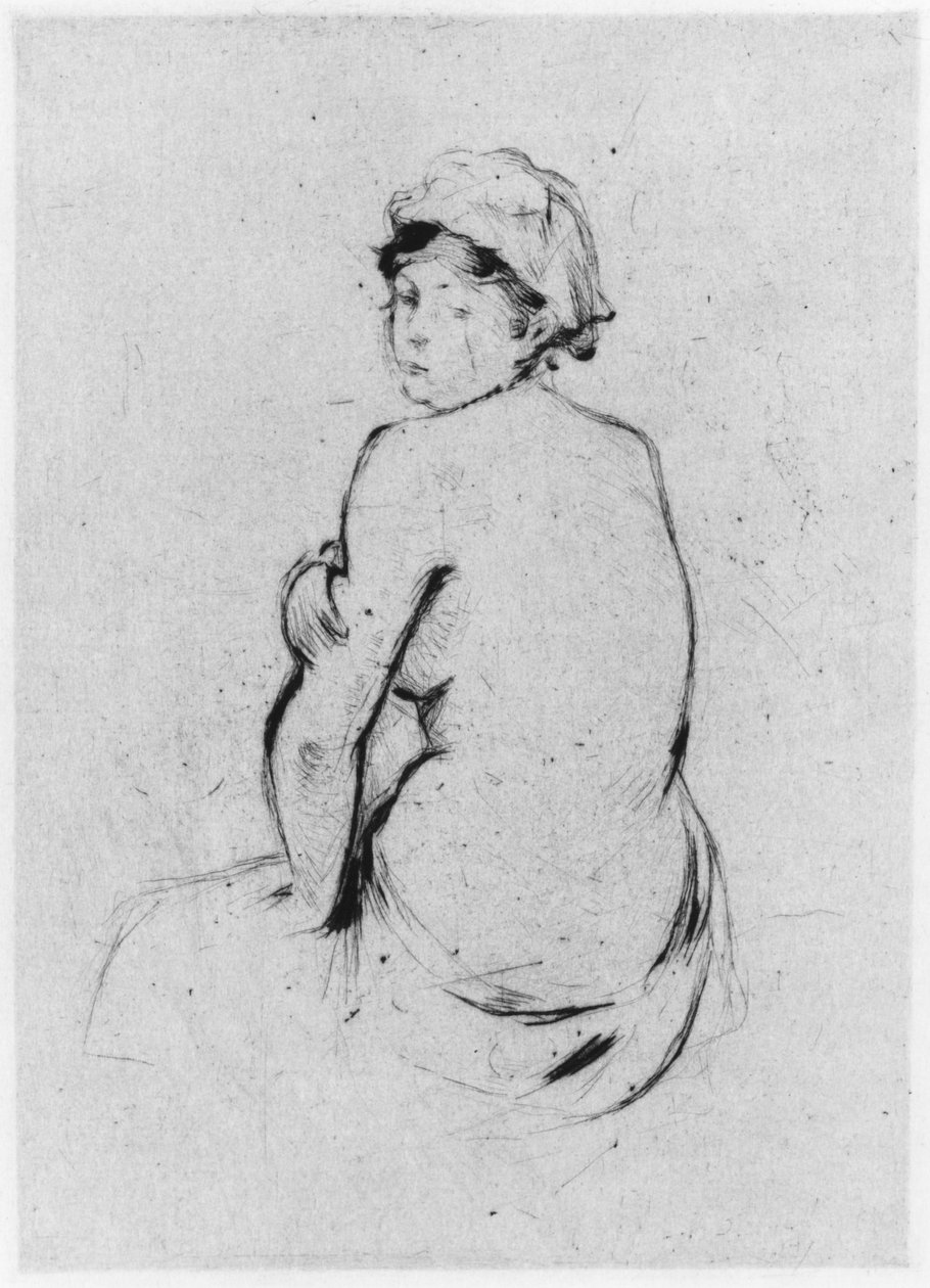Weiblicher Akt von hinten gesehen, 1889 von Berthe Morisot