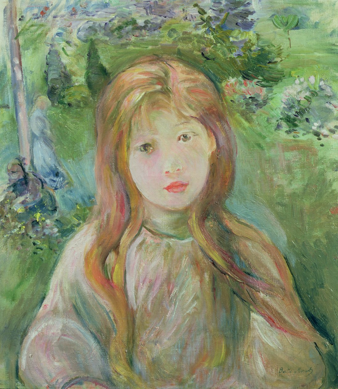 Kleines Mädchen in Mesnil, 1892 von Berthe Morisot
